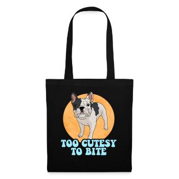 Français Cadeau Bulldog Français Bulldogs - Sac en tissu - noir - Devant