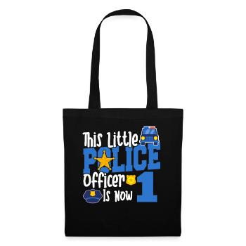 Ce petit policier a maintenant 1,1 an - Sac en tissu - noir - Devant