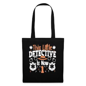 This little detective is now 1, 1st birthday - Tote Bag - black - Front
