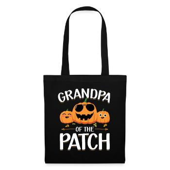 Grandfather The Patch Funny Halloween Pumpkins - Tote Bag - black - Front