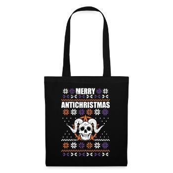 Joyeux Pentagramme satanique d’Antéchristmas - Sac en tissu - noir - Devant