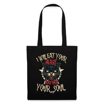I will eat your heart and then your soul - Tote Bag - black - Front