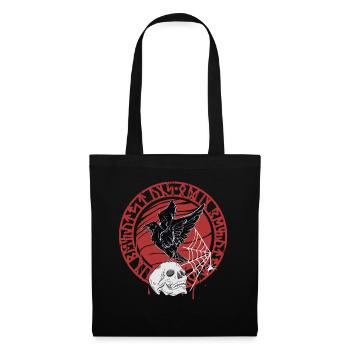 Spooky Black Bird Crow Witchcraft Halloween Holiday - Tote Bag - black - Front
