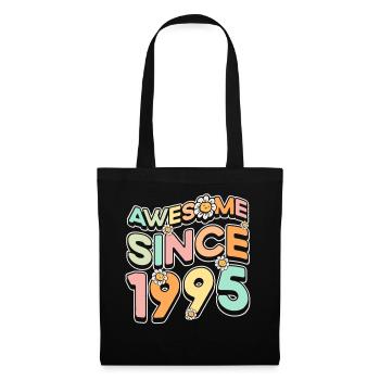Fantastique depuis 1995 Fleurs Thème Fleurs - Sac en tissu - noir - Devant