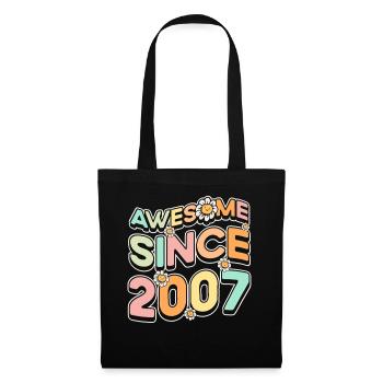 Fantastique depuis 2007 Thème floral - Sac en tissu - noir - Devant
