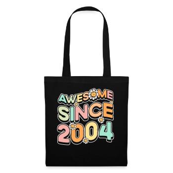 Fantastique depuis 2004 Fleurs Thème Fleurs - Sac en tissu - noir - Devant