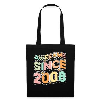 Fantastique depuis 2008 Thème floral - Sac en tissu - noir - Devant
