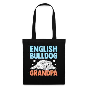 Deutsch Bulldog Grandpa Dog Owner Cadeau - Sac en tissu - noir - Devant