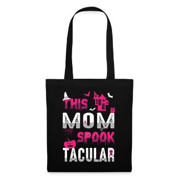 Diese Mom Spook Tacular Spooky Halloween Urlaub - Stoffbeutel - Schwarz - Vorne