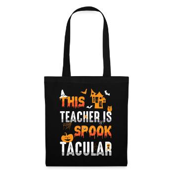 Dieser Lehrer Ist Spook Tacular Spooky Halloween - Stoffbeutel - Schwarz - Vorne