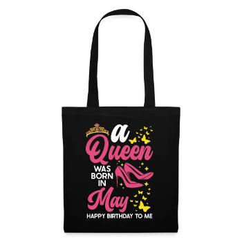 A queen was born in May All the best to - Tote Bag - black - Front