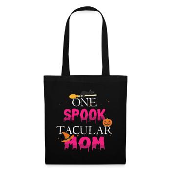 Une maman taculaire hantée Spooky Pumpkin Halloween - Sac en tissu - noir - Devant