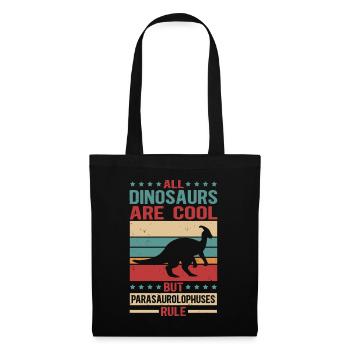 Parasaurolophus Dinosaure Dinos Cadeau - Sac en tissu - noir - Devant