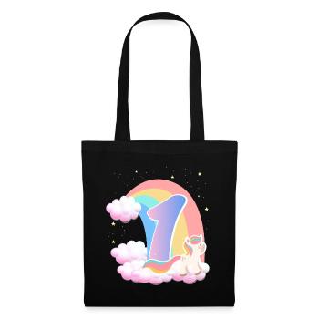 1 Unicorn Rainbow Clouds Little Pony 1. - Tote Bag - black - Front