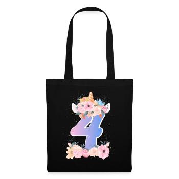 4 Unicorn Crown Cute Bouquet 4. - Tote Bag - black - Front