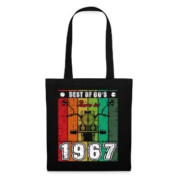 Le meilleur de la moto classique née des années 60 en 1967 - Sac en tissu - noir - Devant