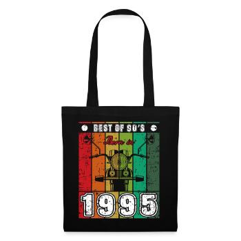 Best Of 90's Born 1995 Classic Motorcycle - Tote Bag - black - Front