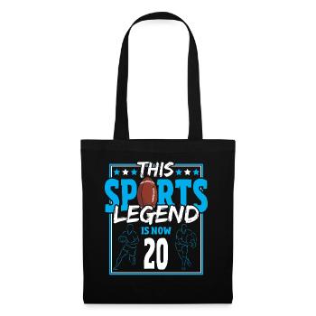 This sports legend is now 20, rugby game 20. - Tote Bag - black - Front