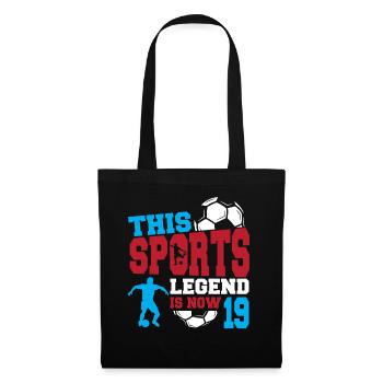 This sports legend is now 19, football game 19. - Tote Bag - black - Front