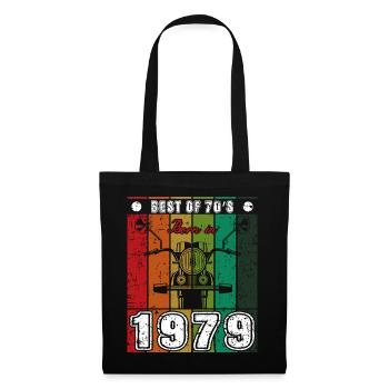 Le meilleur de la moto classique née des années 70 en 1979 - Sac en tissu - noir - Devant