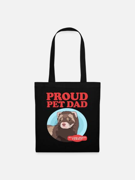 Frettchen Dad Frettchen Liebhaber Geschenk - Stoffbeutel - Schwarz