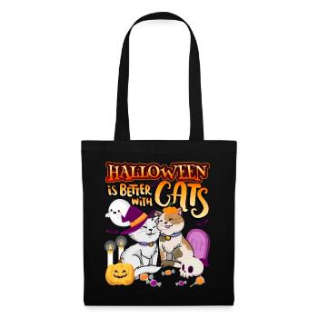 Halloween Is Better With Cats Spooky Kitty - Tote Bag - black - Front