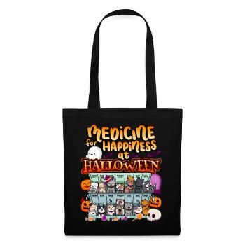 Medicine to Happiness on Halloween Clowder Of - Tote Bag - black - Front