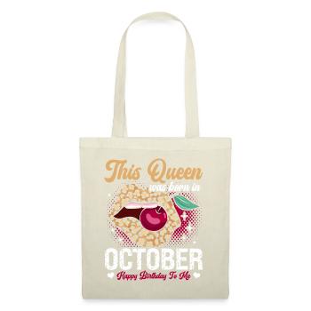 This queen was born in October happy - Tote Bag - nature - Front
