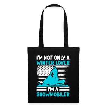 Snowmobile Snowmobiler Snowmobile Gift - Tote Bag - black - Front