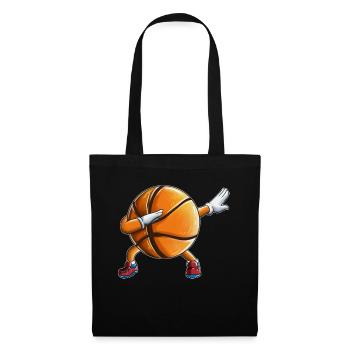 Basketball Fan Kids Sport Spiel Training Outfit - Stoffbeutel - Schwarz - Vorne