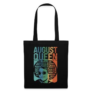 Août, le mois de la naissance de la reine, célèbre - Sac en tissu - noir - Devant
