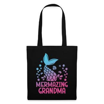 Incroyable histoire de grand-mère fantastique sirène - Sac en tissu - noir - Devant