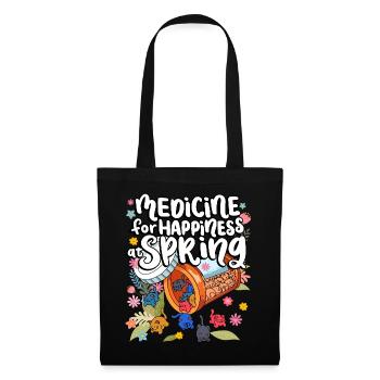 Medicine to Happiness at Spring Cat Gummies - Tote Bag - black - Front