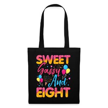 Sweet Sassy And Eight Sprinkles Delicious - Stoffbeutel - Schwarz - Vorne