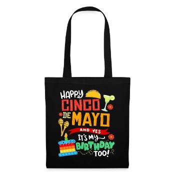 Tout le meilleur à Cinco De Mayo Et oui, je le fais aussi - Sac en tissu - noir - Devant