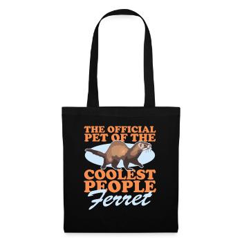 Ferret owner | Lover Ferret Gift - Tote Bag - black - Front