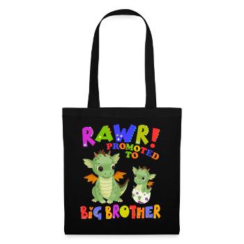 Rawr! Promu à Big Brother Cute - Sac en tissu - noir - Devant