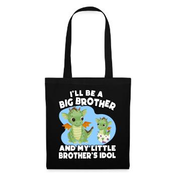 I will be a big brother and the idol of my - Tote Bag - black - Front