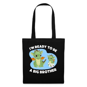 I'm ready to be a big brother - Tote Bag - black - Front