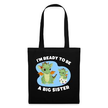 I'm Ready To Be A Big Sister - Tote Bag - black - Front