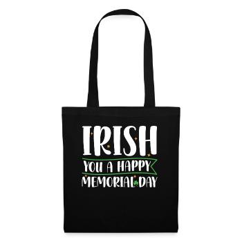 Irish You Happy Memorial Day Green Shamrock - Sac en tissu - noir - Devant