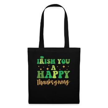 Les Irlandais partent pour un joyeux Thanksgiving - Sac en tissu - noir - Devant
