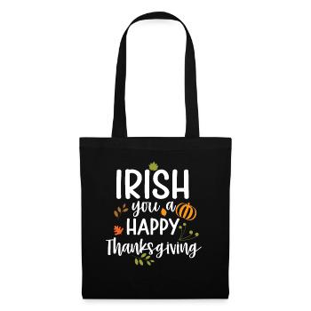 Irish leaves for a happy Thanksgiving - Tote Bag - black - Front
