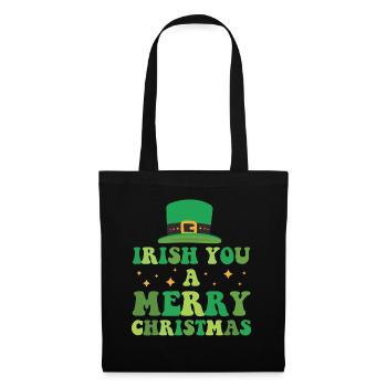 Irish You Merry Christmas - Tote Bag - black - Front