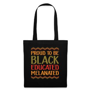Fier d’être noir formé Melaniert Schwarzer - Sac en tissu - noir - Devant