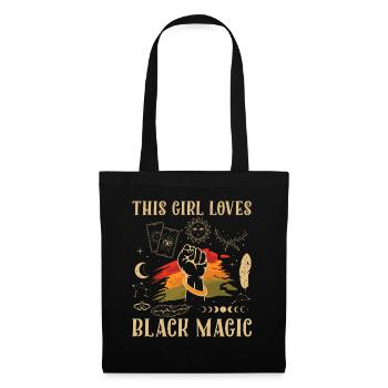 This girl loves to celebrate the black magic - Tote Bag - black - Front