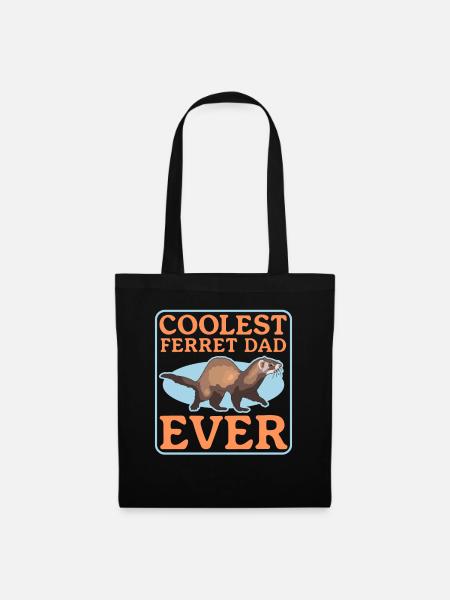 Frettchen Dad Frettchen Liebhaber Geschenk - Stoffbeutel - Schwarz