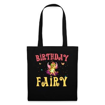 Anniversaire Amoureux des contes de fées Conte de fées Fantaisie de fées - Sac en tissu - noir - Devant