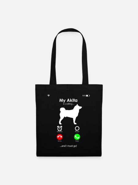 Akita - Stoffbeutel - Schwarz