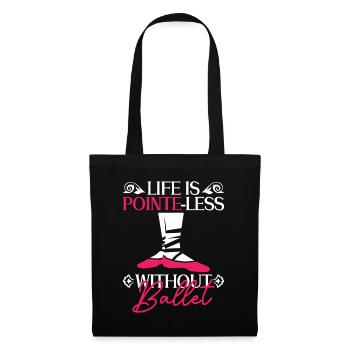 Ballet Dancer Ballerina Dancing Funny Ballet - Tote Bag - black - Front
